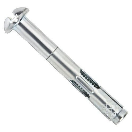 Powers Fasteners Sleeve Expansion Anchor, 1/4" Dia, 2-1/4" L, Carbon Steel Zinc, 100 PK POW 05210S